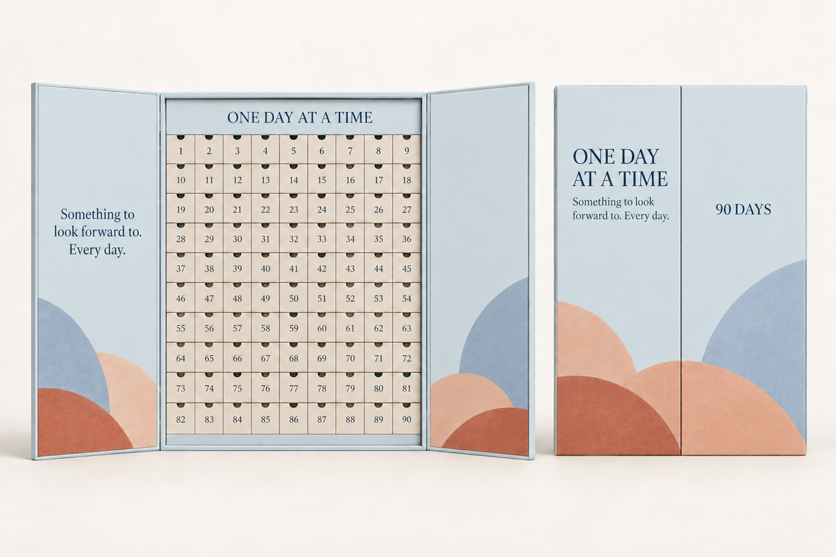90-day soft dusty blue edition — concept render